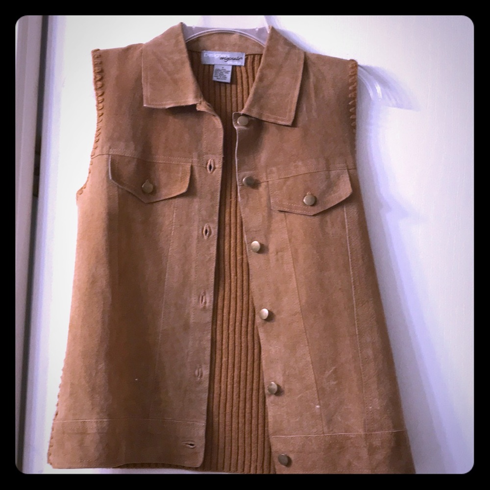 Suede Sweater Vest